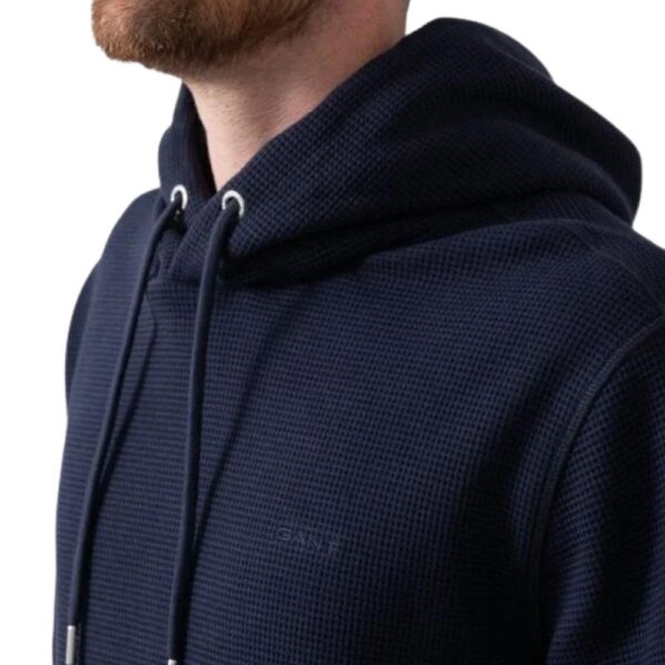 Gant Navy Waffle Hoodie