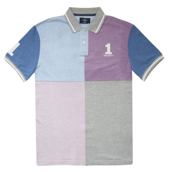 Hackett Blue Purple Patch Polo Shirt