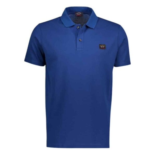 Paul Shark Organic Cotton Pique Royal Blue Polo