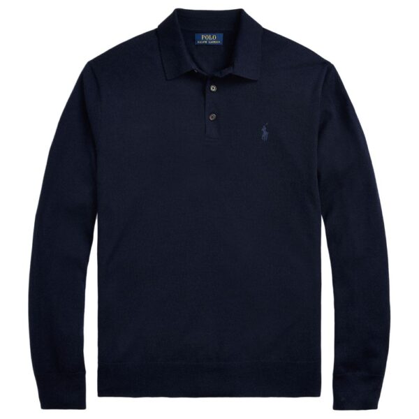 Ralph Long Sleeve Navy Polo