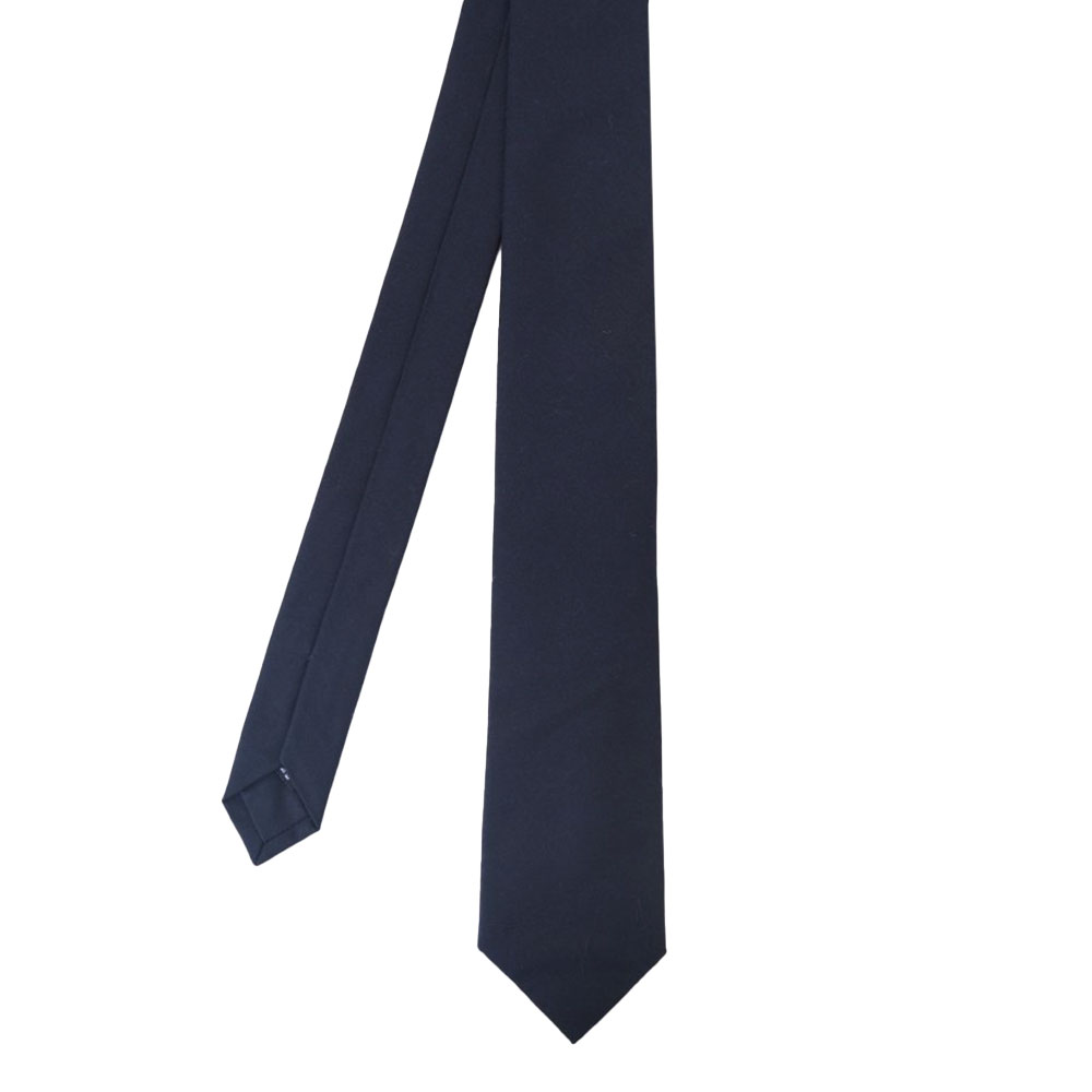 WARWICKS Textured Cotton Navy Tie 2