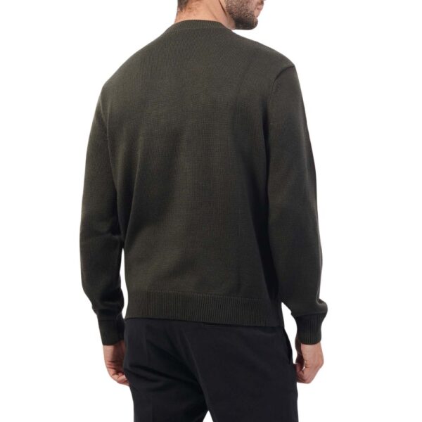 ARMANI EXCHANGE Organic Cotton Peat Green Jumper back