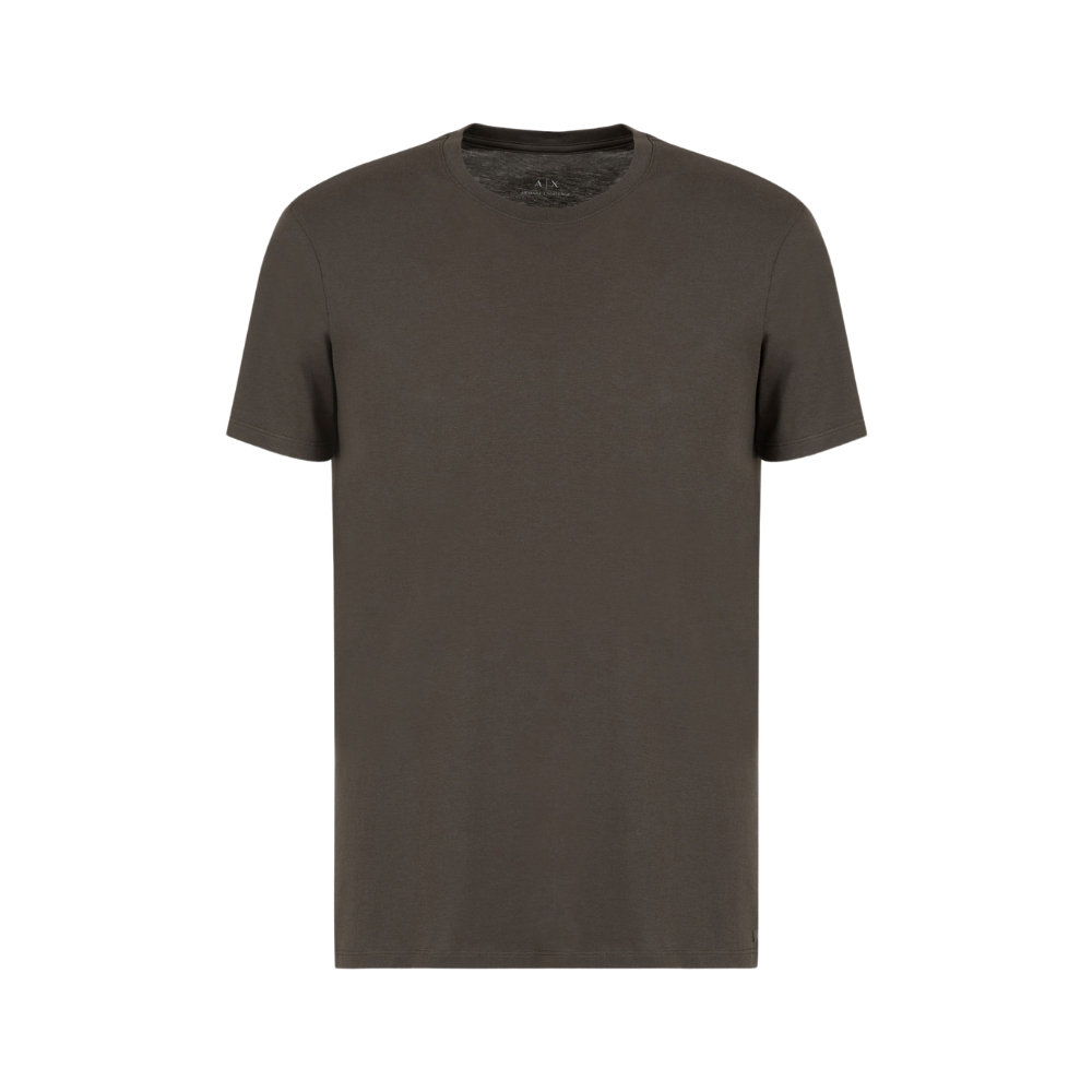 Armani Exchange Slim Fit Pima Cotton Olive T Shirt