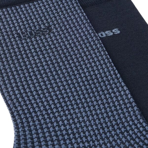 BOSS 2 Pack Navy Cotton Blend Socks