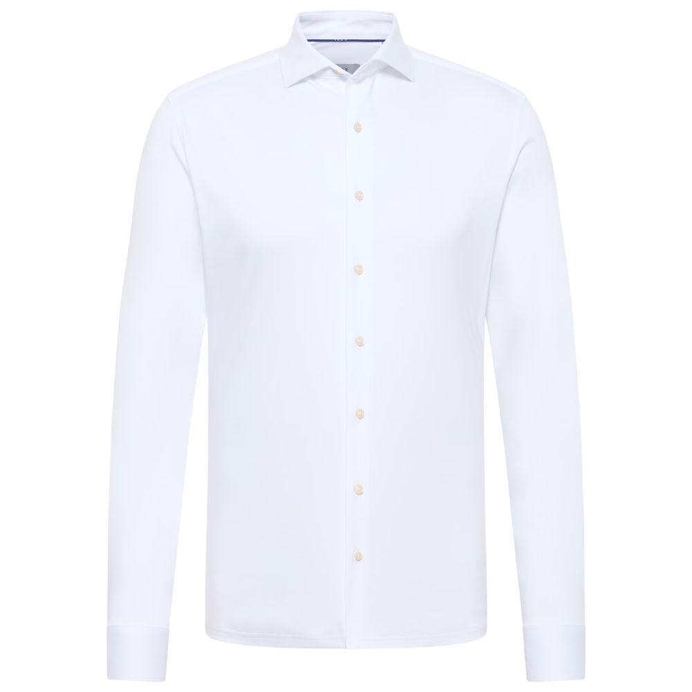 ETERNA Slim Fit 1863 Jersey white Super Stretch Shirt