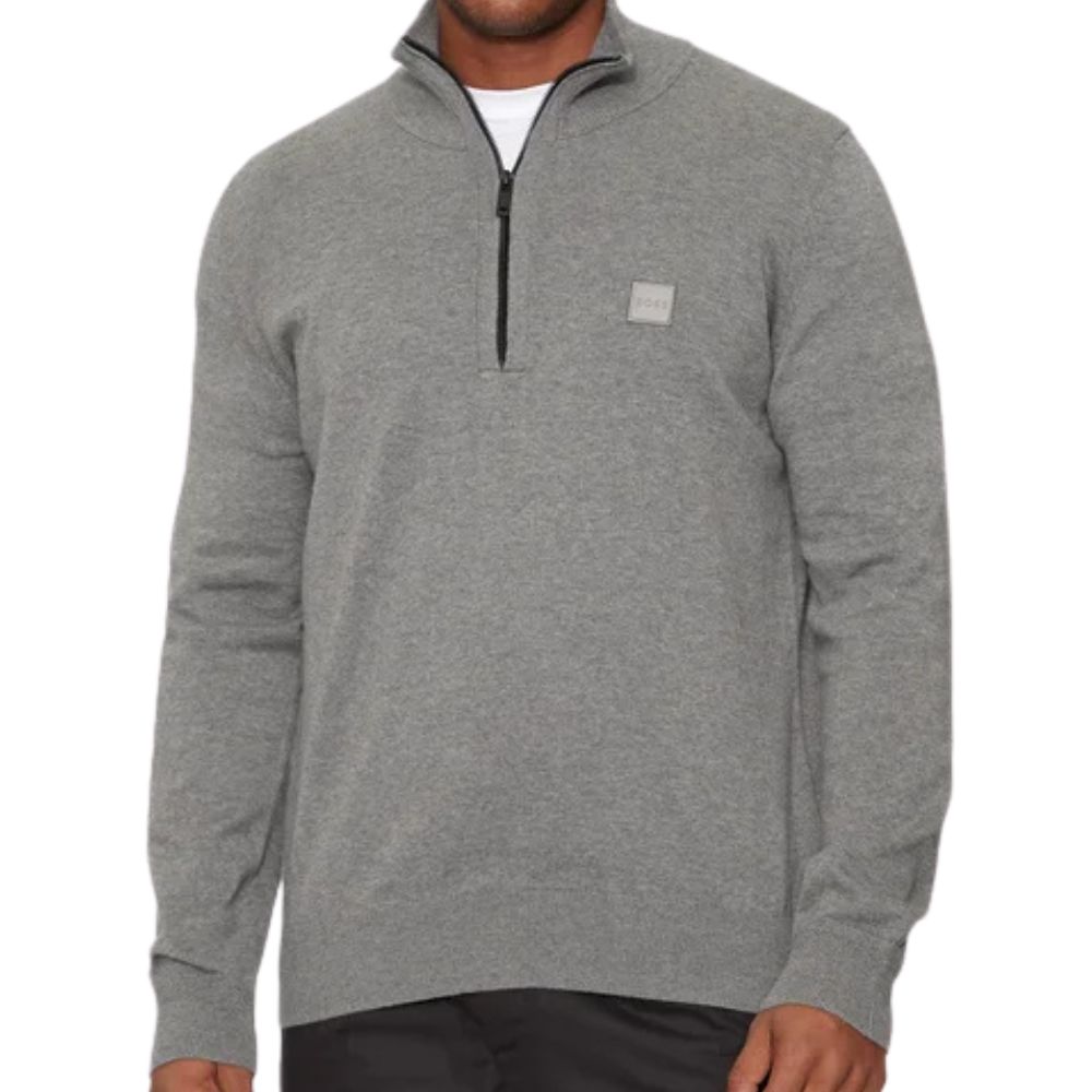 BOSS Grey Quarter zip