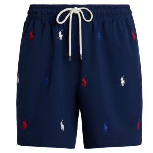 水着・ラッシュガード Polo by Ralph Lauren Swim Short Navy M Polo Ralph Lauren Mens Printed Swim Shorts Beach Trunks with